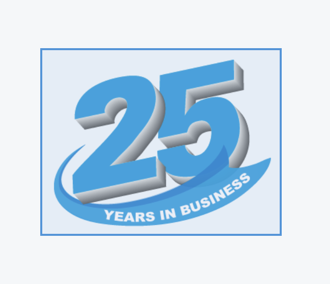 25 years in business